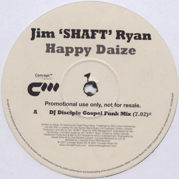 Jim 'Shaft' Ryan* - Happy Daize (2x12