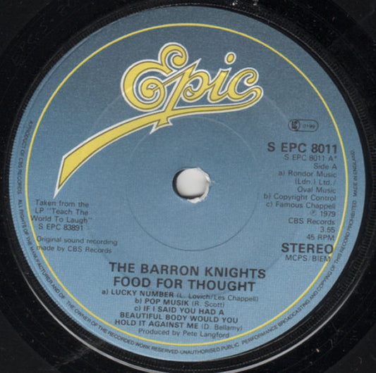 The Barron Knights - Food For Thought (7")