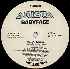 Babyface - Baby's Mama (12", Promo)