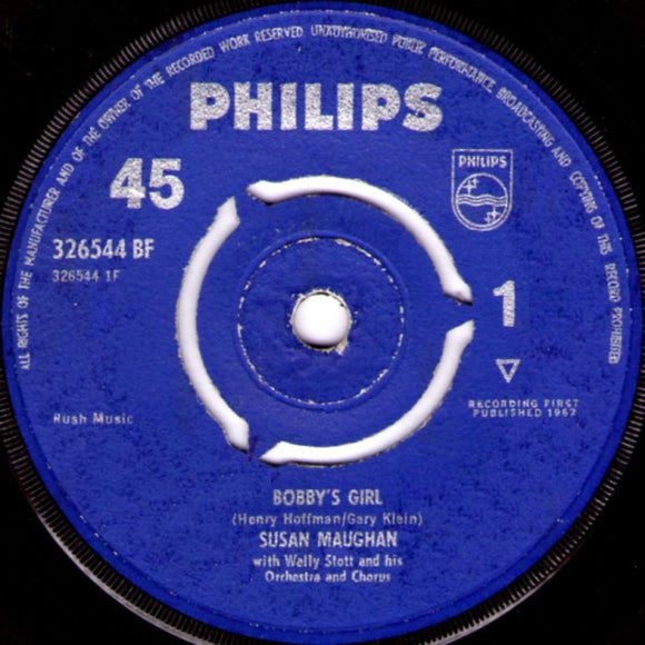 Susan Maughan With Wally Stott And His Orchestra And Chorus - Bobby's Girl (7