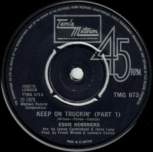 Eddie Kendricks - Keep On Truckin' (7", Single)