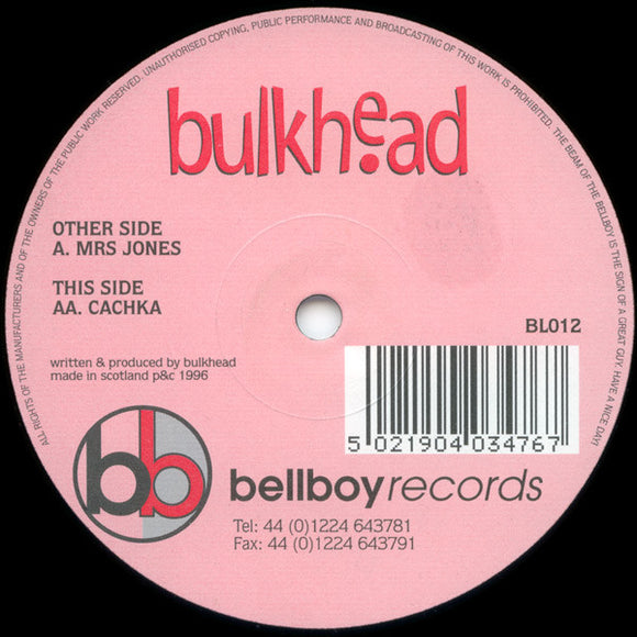 Bulkhead - Mrs Jones / Cachka (12