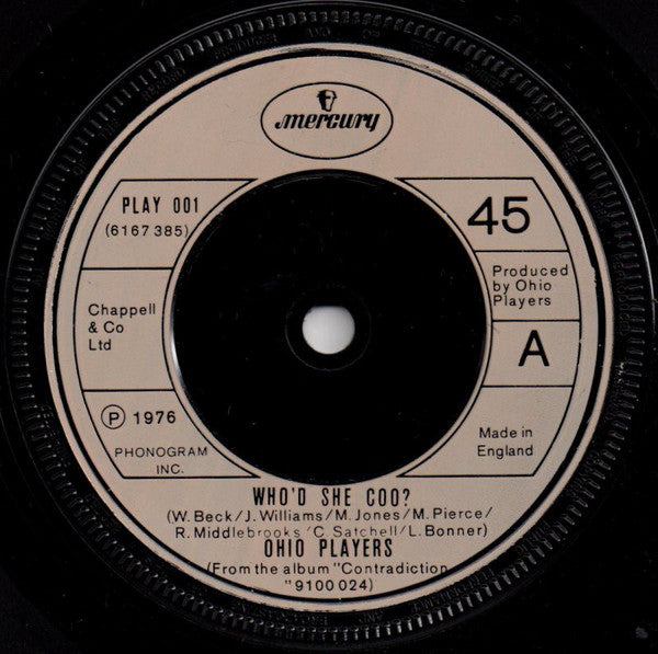 Ohio Players - Who'd She Coo?  (7")