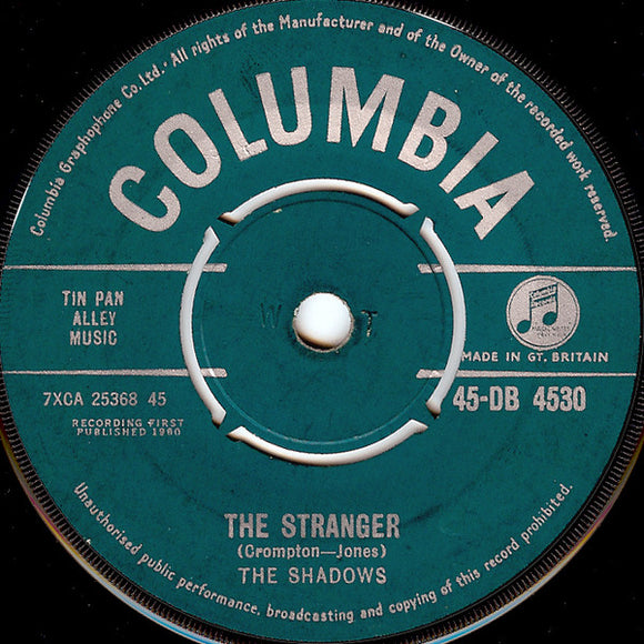The Shadows - The Stranger / Man Of Mystery (7