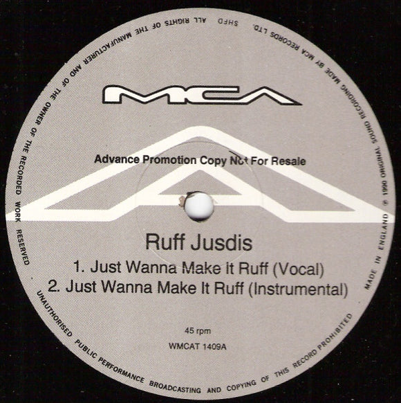 Ruff Jusdis - Just Wanna Make It Ruff (12