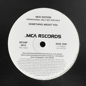 New Edition - Something About You (12", Promo)