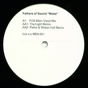 Fathers Of Sound Featuring Sharon May Lynn* - Water (12", W/Lbl, Sti)