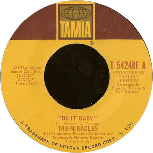 The Miracles - Do It Baby / I Wanna Be With You (7")