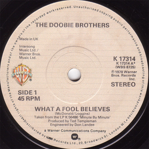 The Doobie Brothers - What A Fool Believes (7
