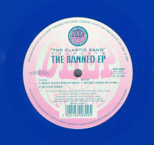 The Elastic Band - The Banned EP (12", EP, Blu)