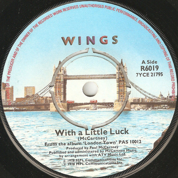 Wings (2) - With A Little Luck (7