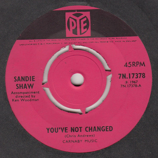 Sandie Shaw - You've Not Changed (7", Single)