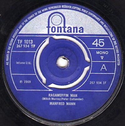 Manfred Mann - Ragamuffin Man (7", Single, Mono)