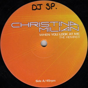 Christina Milian - When You Look At Me (The Remixes) (12", Promo)
