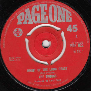 The Troggs - Night Of The Long Grass (7", Pus)