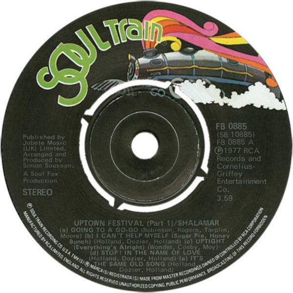 Shalamar - Uptown Festival (7", Single)