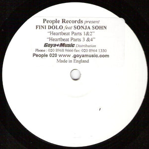 Fini Dolo Feat Sonja Sohn* - Heartbeat (12", W/Lbl)