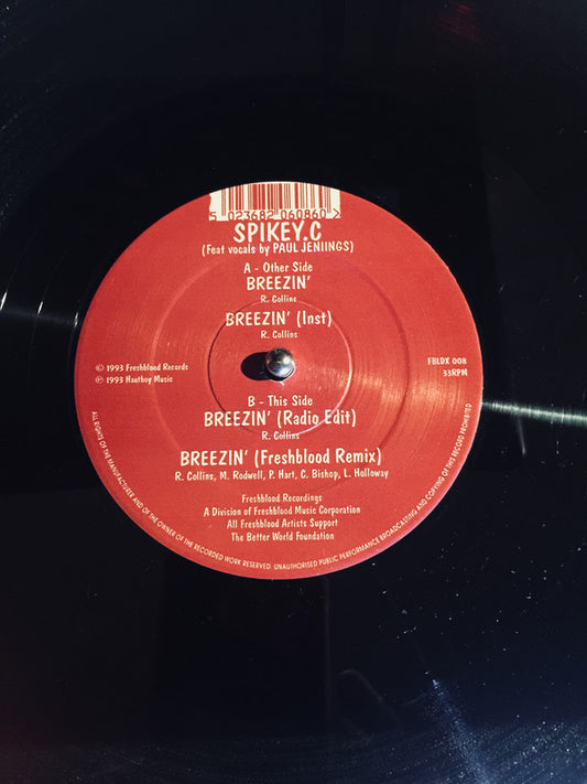 Spikey.C* Feat vocals by Paul Jeniings* - Breezin' (12")