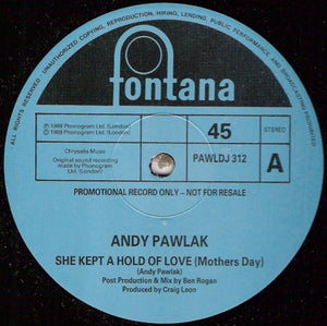 Andy Pawlak - She Kept A Hold Of Love (Mothers Day) (12", Promo)