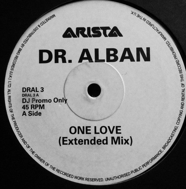 Dr. Alban - One Love (12", Promo)