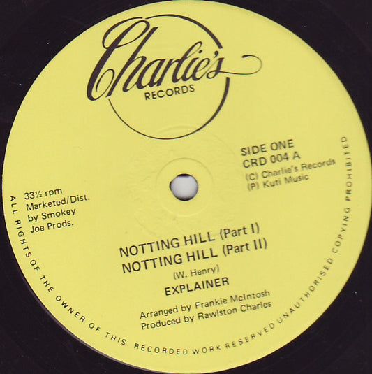Explainer - Notting Hill / The Bible (12")