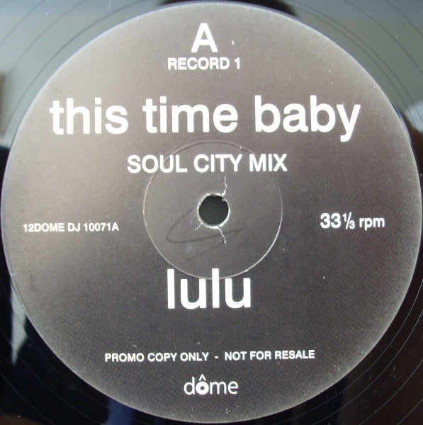 Lulu - This Time Baby / How 'Bout Us (2x12", Single, Promo)