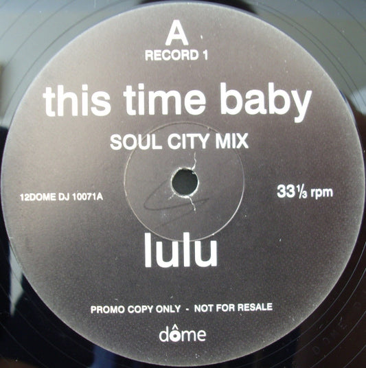 Lulu - This Time Baby / How 'Bout Us (2x12", Single, Promo)
