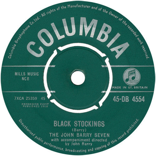 The John Barry Seven - Black Stockings (7")