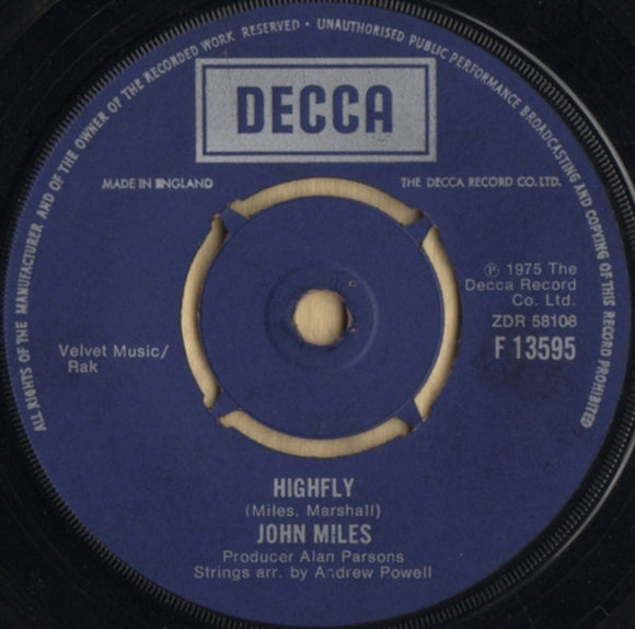 John Miles - Highfly / There's A Man Behind The Guitar (7