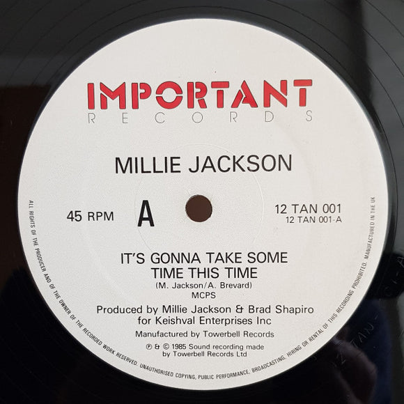 Millie Jackson - It's Gonna Take Some Time This Time / Kiss You All Over (12