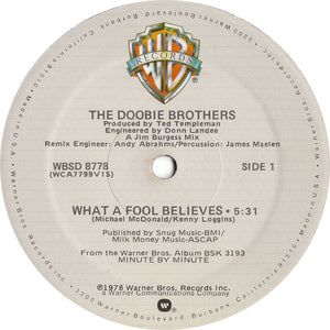 The Doobie Brothers - What A Fool Believes (12", Single)