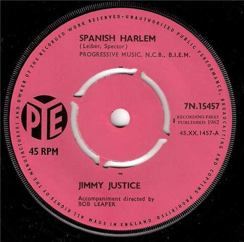 Jimmy Justice - Spanish Harlem (7", Single)