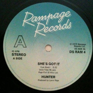 Hunter (4) - She's Got It / Rock On (12")