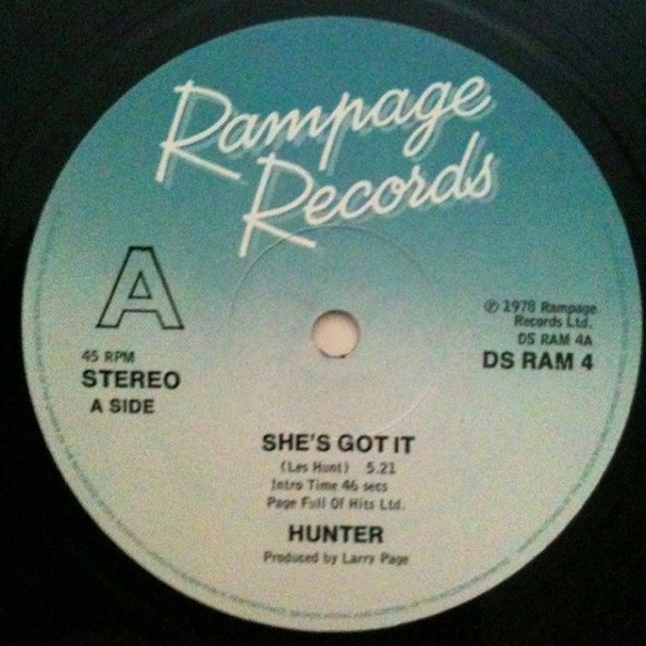 Hunter (4) - She's Got It / Rock On (12