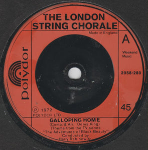 The London String Chorale* - Galloping Home (7", Single)