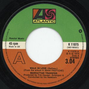 Manhattan Transfer* - Walk In Love (7", Single)