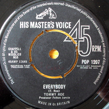 Tommy Roe - Everybody / There's A Great Day A-Coming (7", Single)