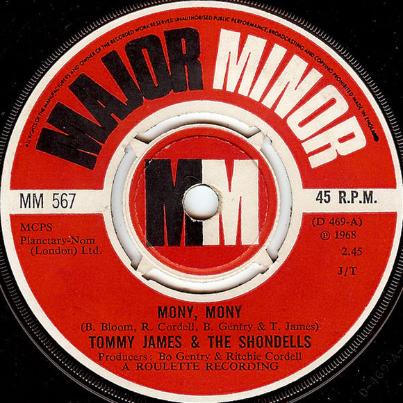 Tommy James & The Shondells - Mony, Mony (7