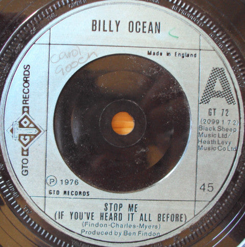 Billy Ocean - Stop Me (If You've Heard It All Before) (7