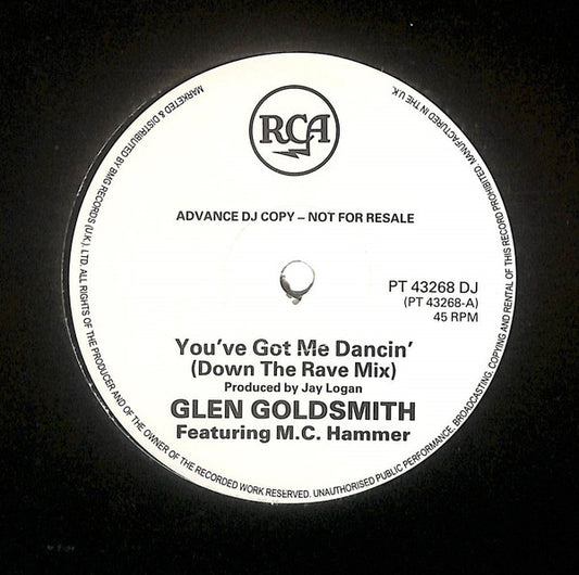 Glen Goldsmith Featuring MC Hammer - You've Got Me Dancin' (12", Promo)