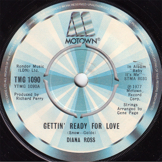 Diana Ross - Gettin' Ready For Love (7", Single)