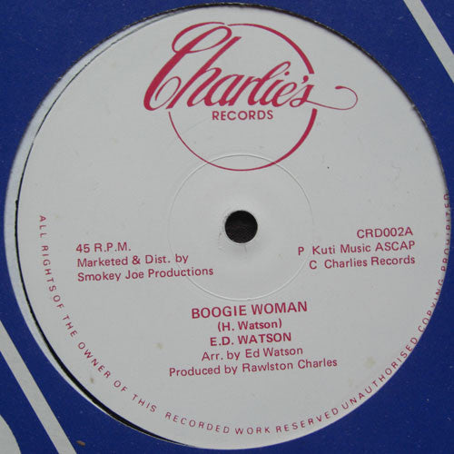 E.D. Watson* - Boogie Woman / Judgement Day (12")