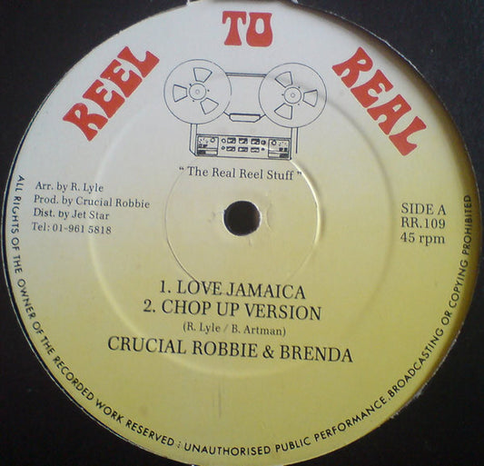 Crucial Robbie & Brenda* / Ian Ranking - Love Jamaica / How You So Nice (12")