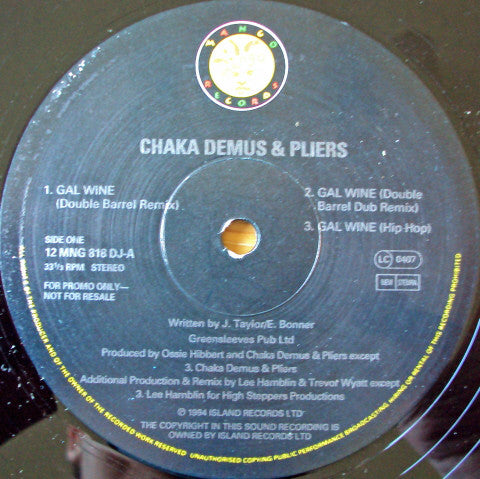 Chaka Demus & Pliers - Gal Wine (12