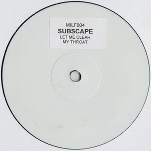Subscape* - Let Me Clear My Throat (12", S/Sided, W/Lbl)
