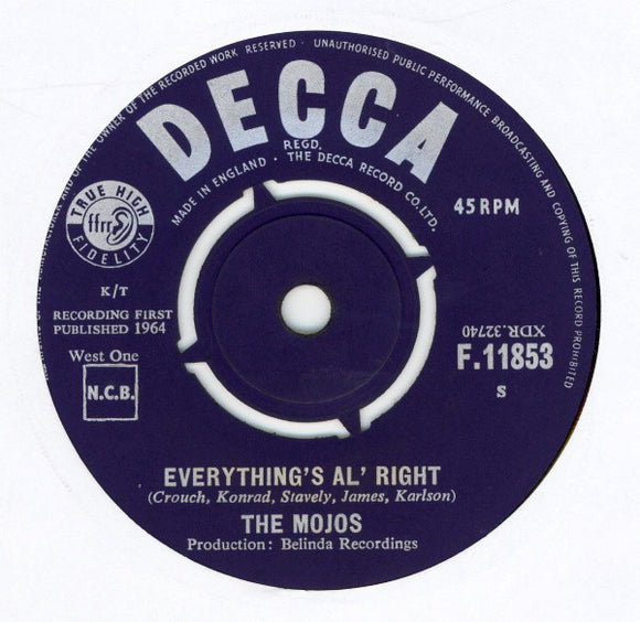 The Mojos - Everything's Al' Right (7