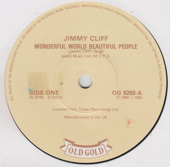 Jimmy Cliff / Dandy Livingstone - Wonderful World Beautiful People / Suzanne Beware Of The Devil (7