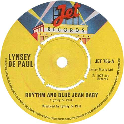 Lynsey De Paul - Rhythm And Blue Jean Baby (7", Single)