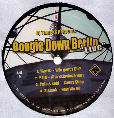 DJ Tomekk - DJ Tomekk Presents Boogie Down Berlin "Live" (12", Comp, Ltd, Promo)