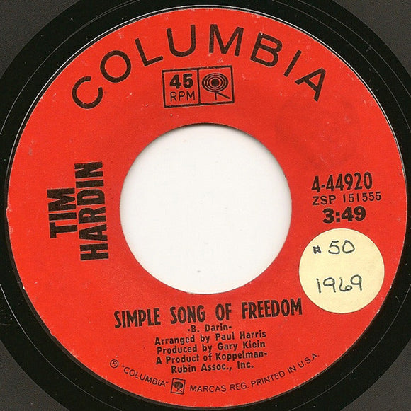 Tim Hardin - Simple Song Of Freedom (7